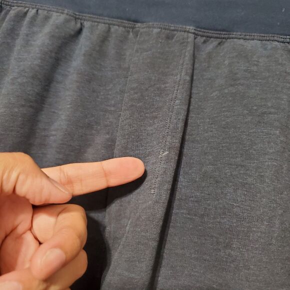 Lululemon Mens Drawstring Athletic Shorts Size Medium Navy Grey Casual Gym - Picture 15 of 16